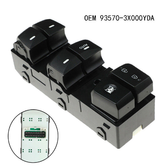 for Hyundai for Elantra 2011-2015 Black Driver Master Door Window switch 93570-4V000