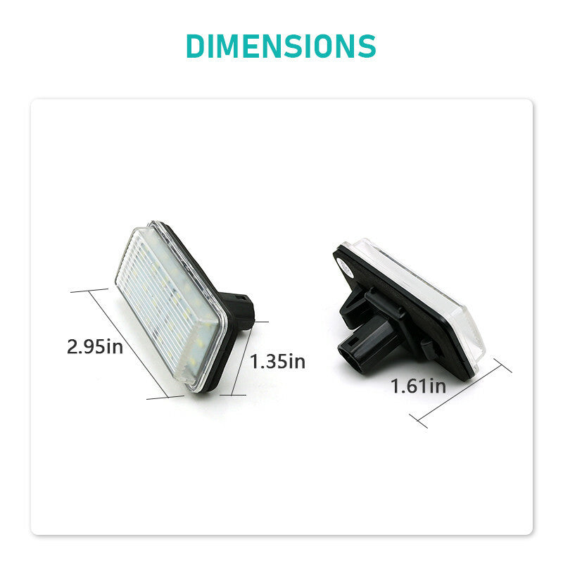 2Pcs Car Led License Plate Light Lamp for Lexus LX470 & for Toyota for Land Cruiser Q
