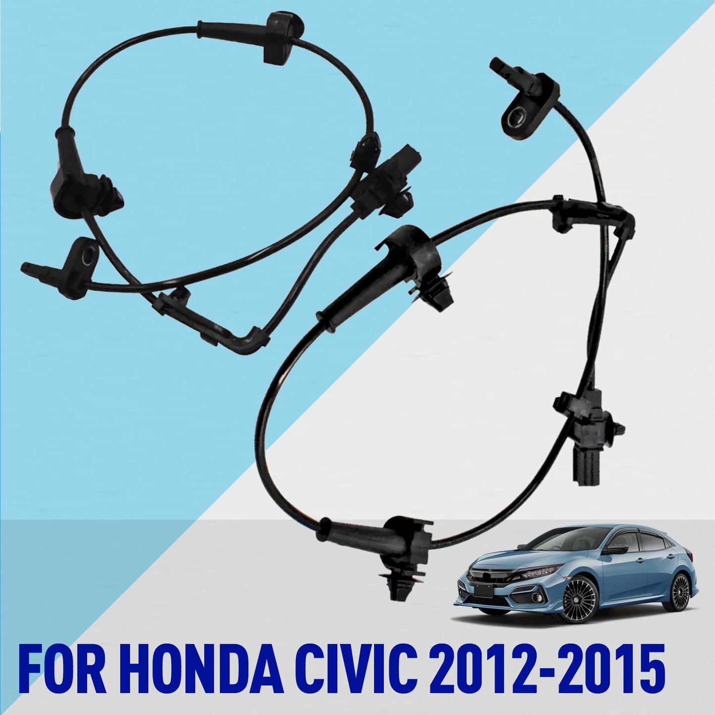 2Pcs ABS Wheel Speed Sensor Front Left & Right for HONDA for CIVIC 2012-2015 Q