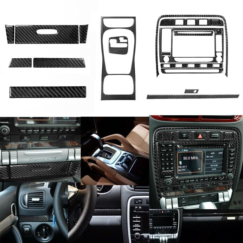 20Carbon Fiber Interior Decorative Cover Trim for Cayenne 2003-2010 Hot n
