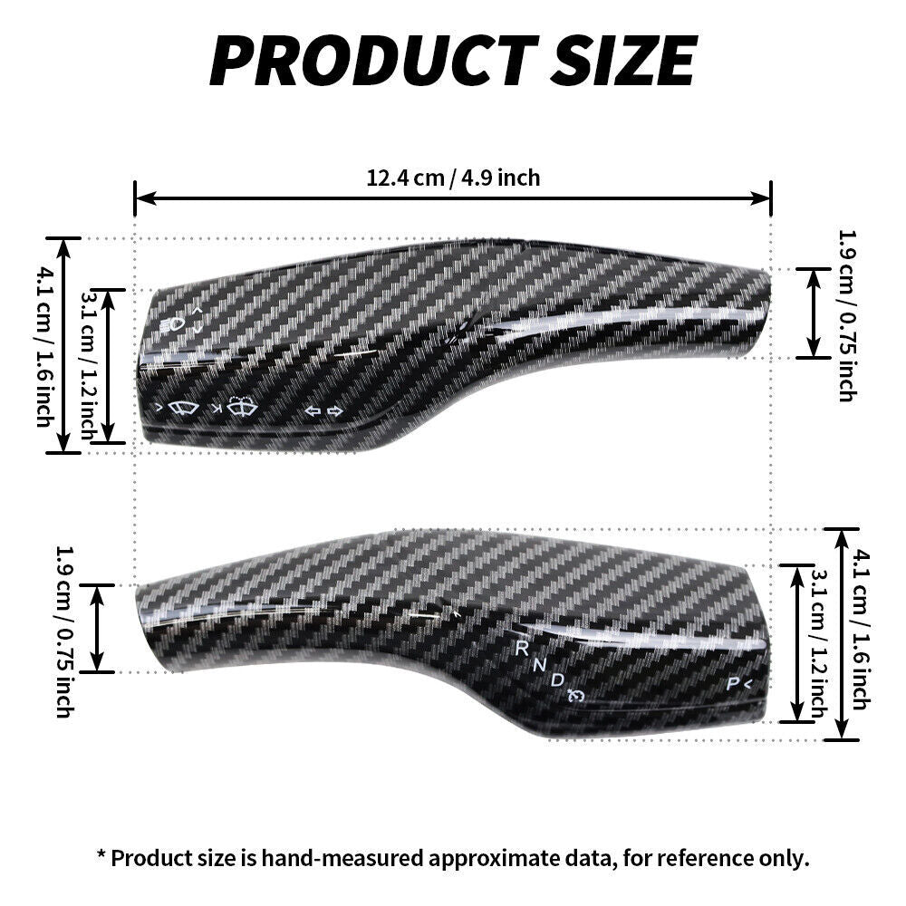 Steering wheel gear shift paddle cover for Model 3 & Y- n