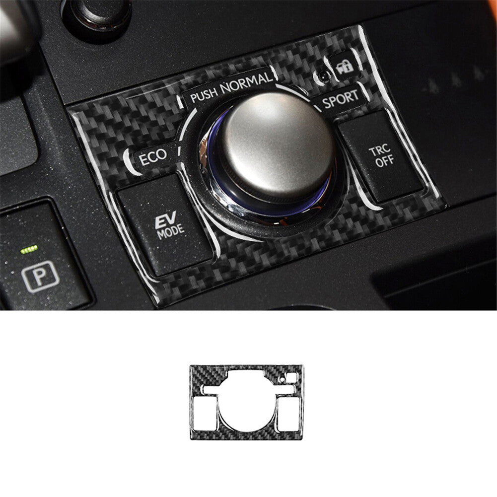 Carbon fiber drive selector switch cover trim for Lexus CT200h 2011-2017