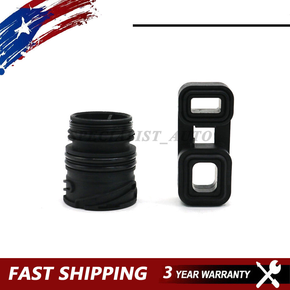 2Pcs Adaptor+Sealing Sleeve for BMW 128I 2010-2013 325I 2006 X1 24347588724