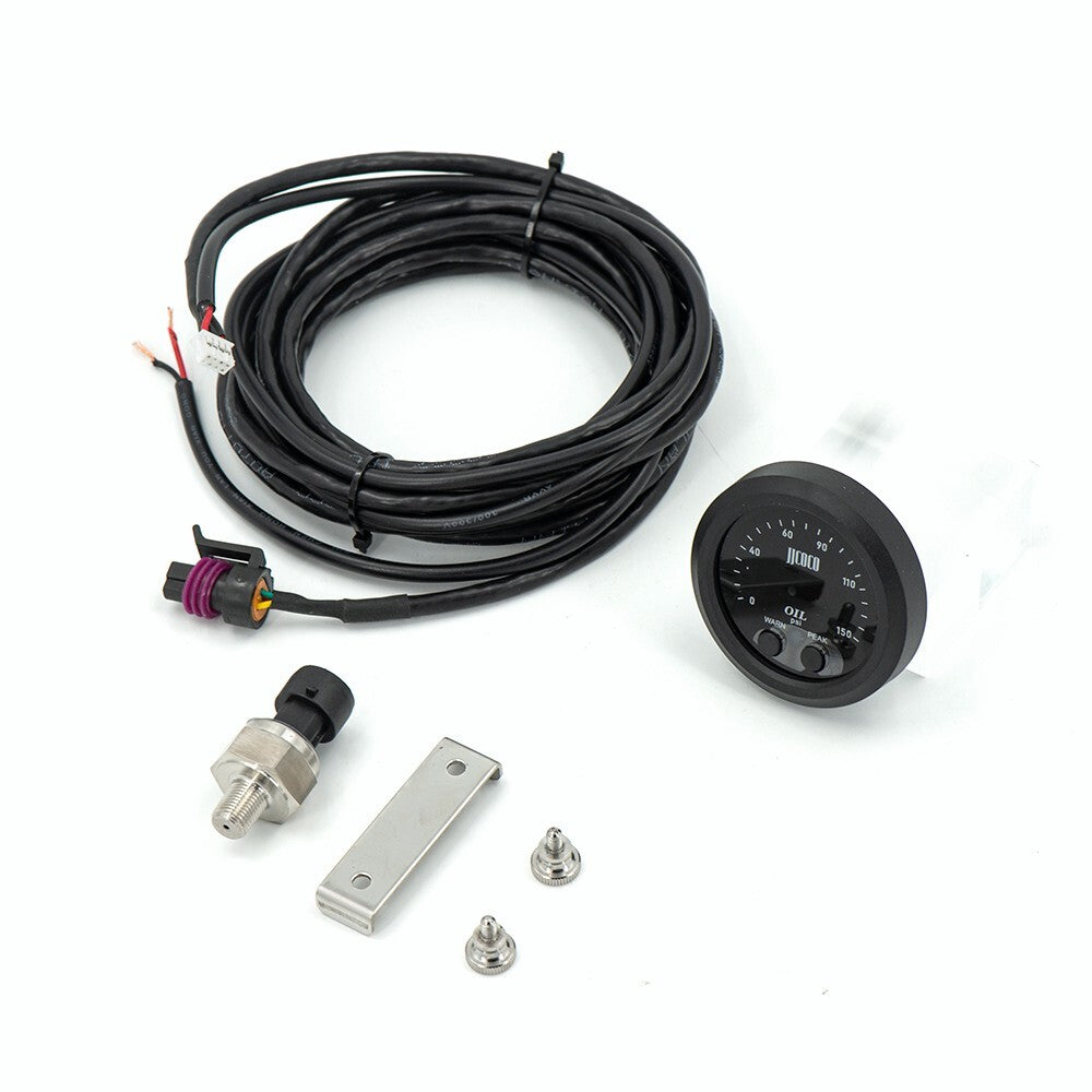 52mm Auto Electronic Oil Pressure Gauge Ultra-Thin with 1/8 Npt Sensor 0-150psi Q
