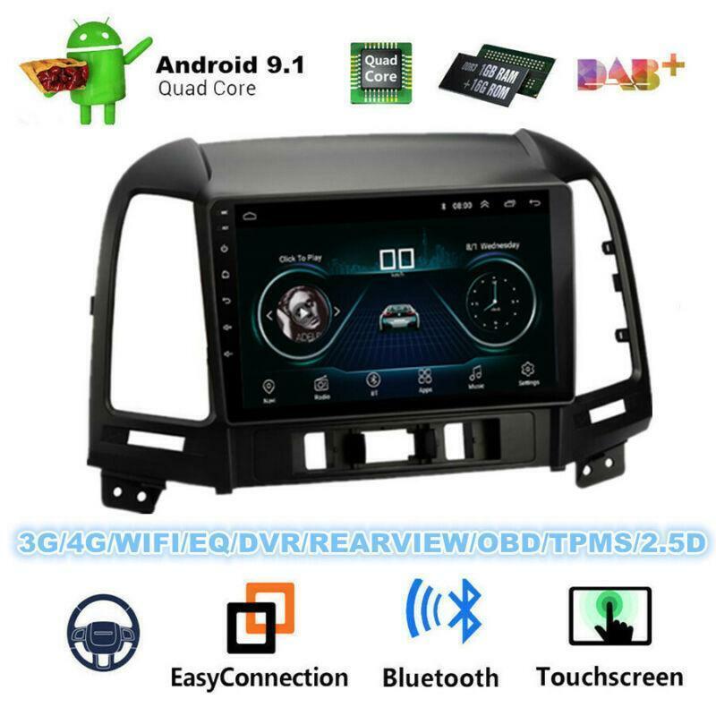 2005-2012 for Hyundai Santa Fe Stereo Radio GPS Player Navigation 9 Android 9.1