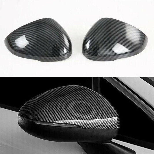 for Kia K5 2021-24 Carbon Fiber Rear View Side Door Mirror Overlay Cover Trim 2P