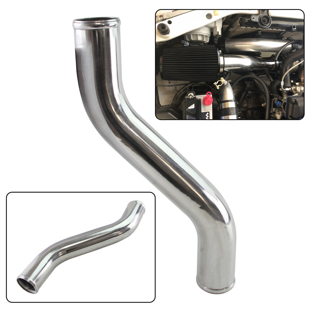 2.36 60mm Z / S Shape Aluminum Intercooler Intake Pipe Piping Tube Hose Silver
