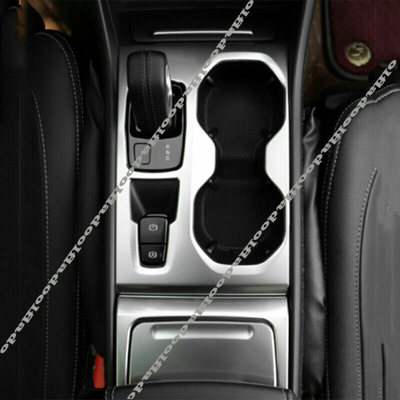 for Volvo XC40 2019-2022 Silver Inner Console Gear Shift Water Cup Panel Decors