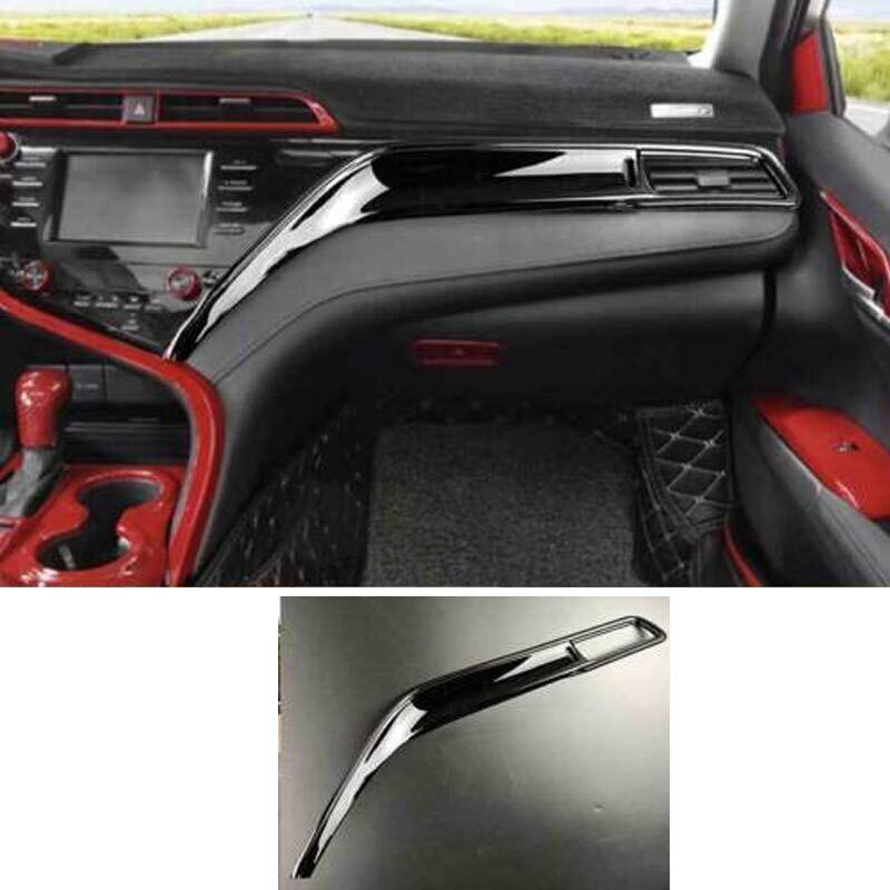 for Toyota for Camry 2018-23 Black ABS for Co -Pilot Dash Left Air Vent Cover Panel Trim