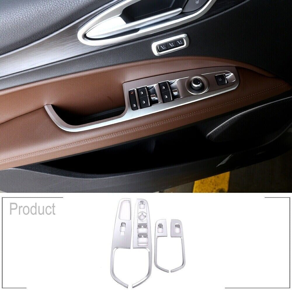 Window Lift Button Frame Cover Trim Replacement for Alfa Romeo for Stelvio 2017-2022 n