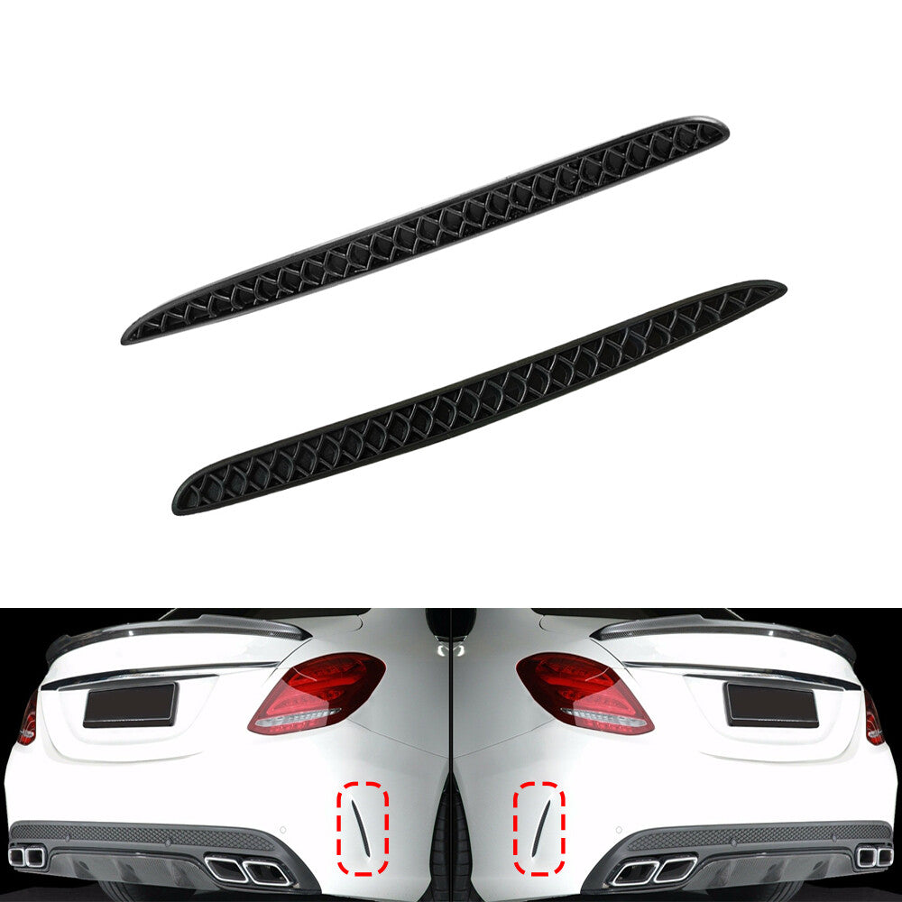 2 pieces for Mercedes W205, C-Class, C300 rear bumper ventilation grille - n