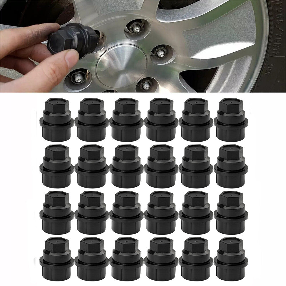 24-Piece Wheel Lug Nut Covers, Black 15646250 for GMC 1500 2500 Trucks n