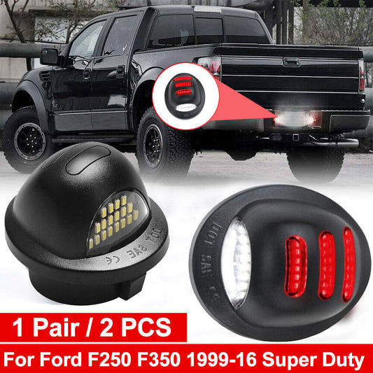 2X  for ford  F150 F250 Bronco Pickup RED LED License Plate Tag Light Tail Lamp Q