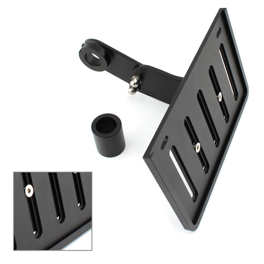Side Mount License Plate Holder Bracket for Harley Softail Fat Boy Breakout Dyna Q