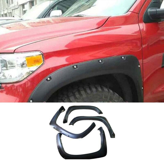 Wheel Eyebrow Arches Fender Flares 4pcs 2014-2021 Black Matte for Toyota Tundra