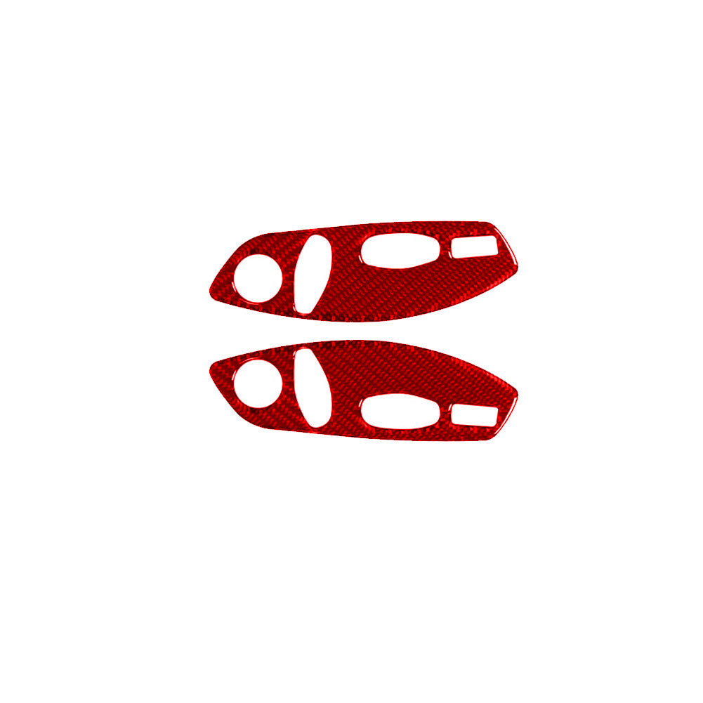 8Pcs Red Carbon Fiber Door's Handle Cover Trim for Cruze 2009-2015 v