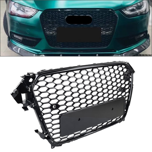 Front Bumper Radiator Mesh Grille for Audi A4 S4 B8.5 Facelift Models 2013-2016