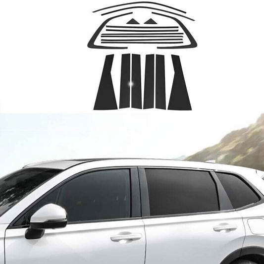 for Honda CR-V CRV 23-2024 Black Steel Window Sill  Post Trim Decoration Strip