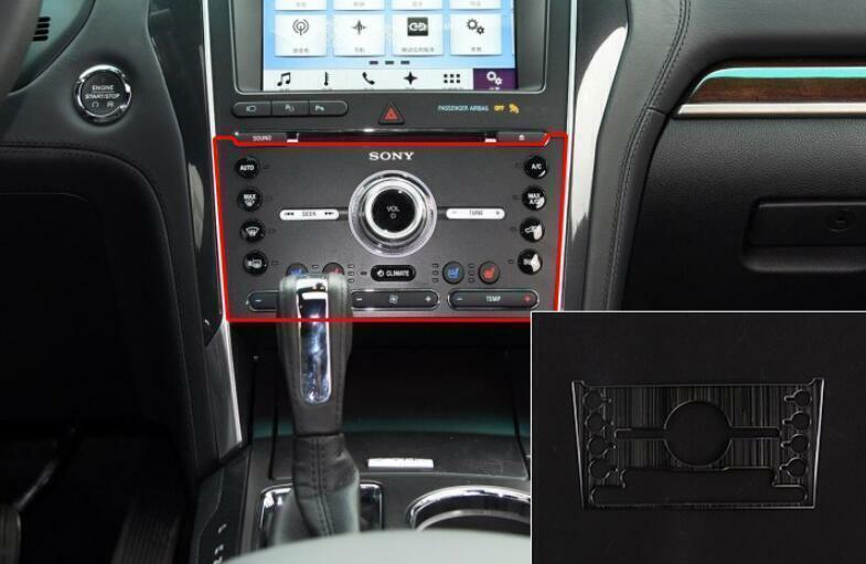 for Ford Explorer 2011-2019 Black Steel Console Volume Switch Button Panel 1PCS