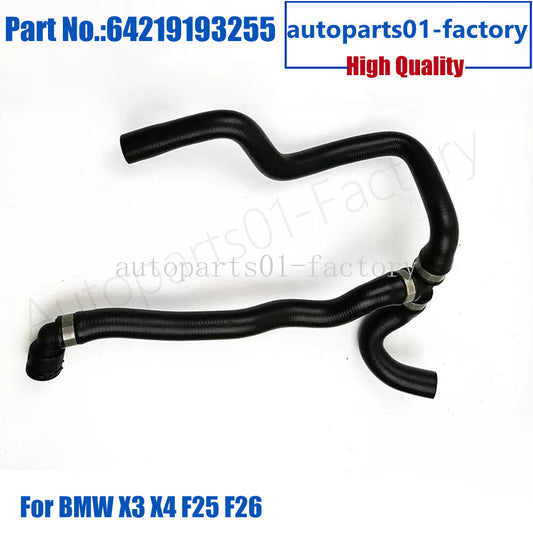 64219193255 Coolant Rubber Return Hose Pipe for BMW X3 X4 F25 F26 2.0L 3.0L