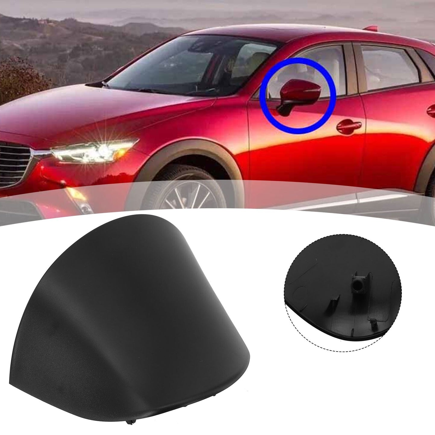 Car Left Side Mirror Lower Cover for Mazda CX-3 2016-2019 CX-5 2015 2016 New v