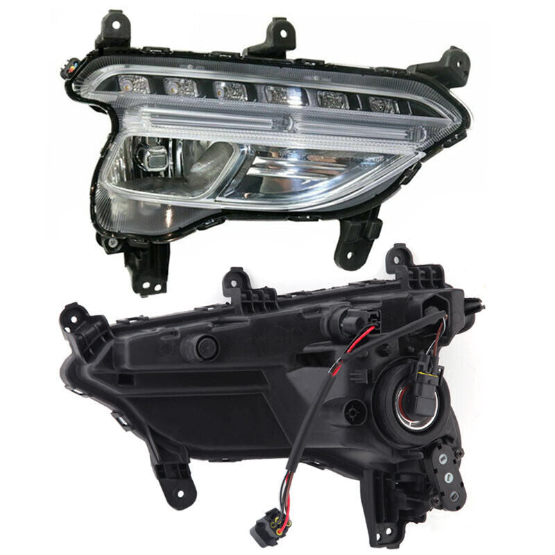 Pair For 2016-2018 for Hyundai Santa Fe Sport Front Fog Lamp Daytime Running Light