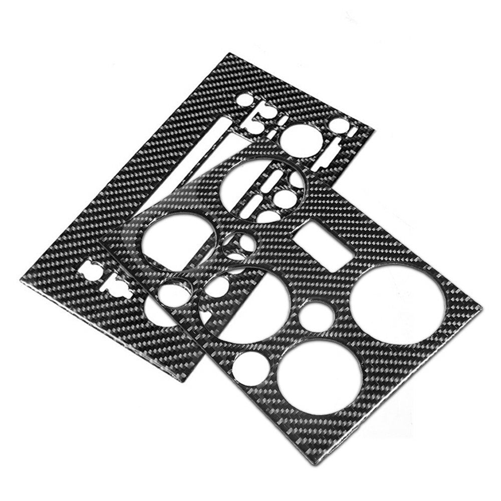 Carbon Fiber Rear Center Floor Console Cover Trim For Fiesta 2011-2015 v