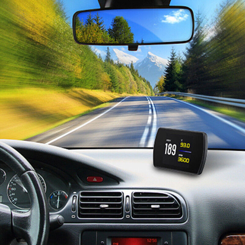 4.3 Vehicle HUD Head-Up Display (OBD2) Speedometer Warning for Smart Digital Instrument RPM- n