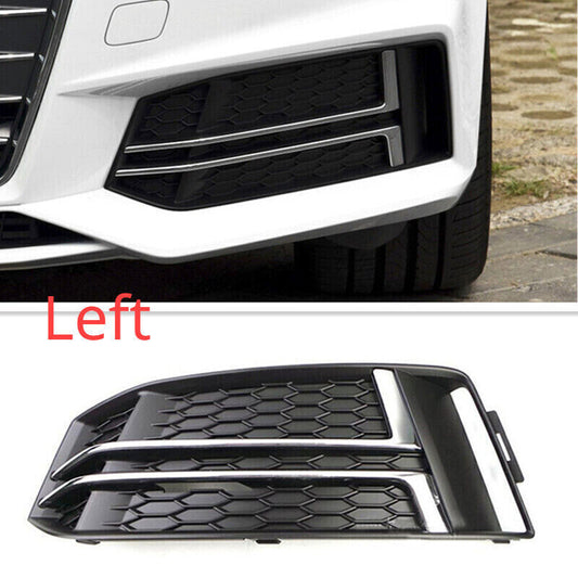for AUDI for A4 B9 S-LINE 2016-2018 Left Side Front Fog Light Cover Bumper Grille Q