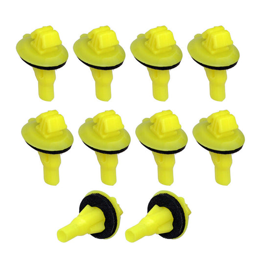 10-Pack Radiator Grille Panel Push-Type Clip Holder for General Motors 96057847, 94847334 Q