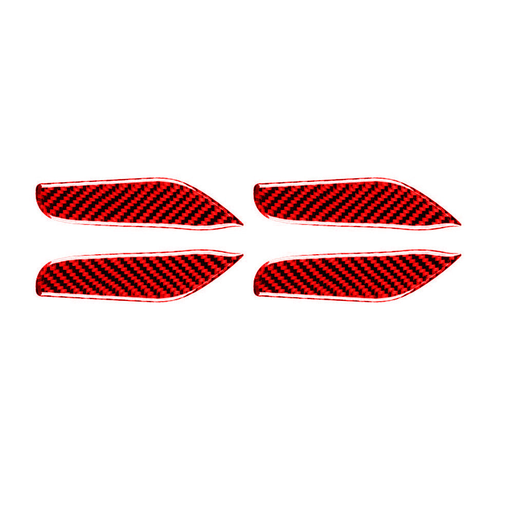 2x Red for Honda Odyssey 2005-2010 Carbon Fiber Front Window Control Cover Trim v