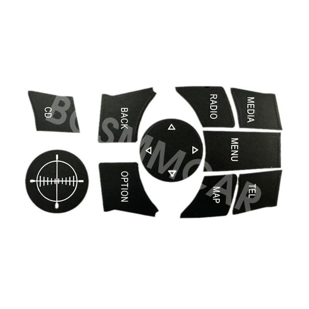 Car Multimedia Button Cover Decal Fit for BMW 3 Series E90 E92 E93 2009-2011 Q