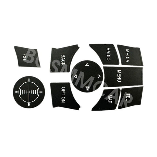 Car Multimedia Button Cover Decal Fit for BMW 3 Series E90 E92 E93 2009-2011 Q