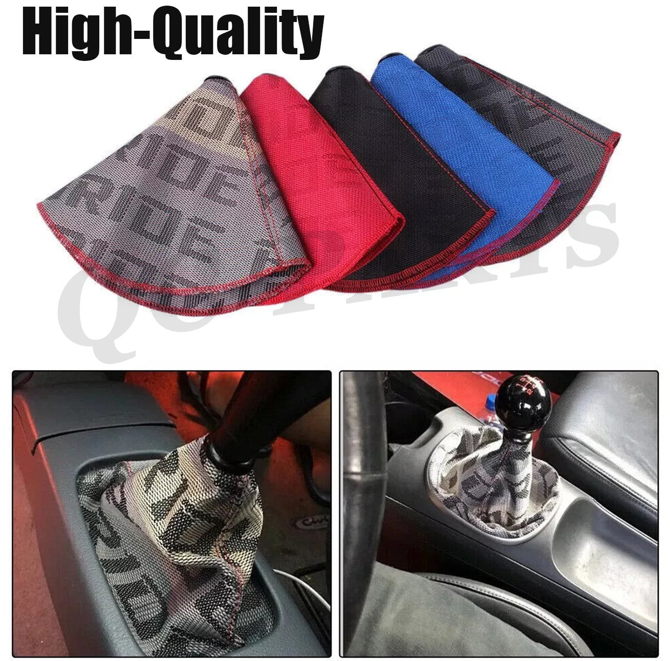 Universal Bridal Ultra Fabric Manual Car Gear Shifter Boot Cover Q