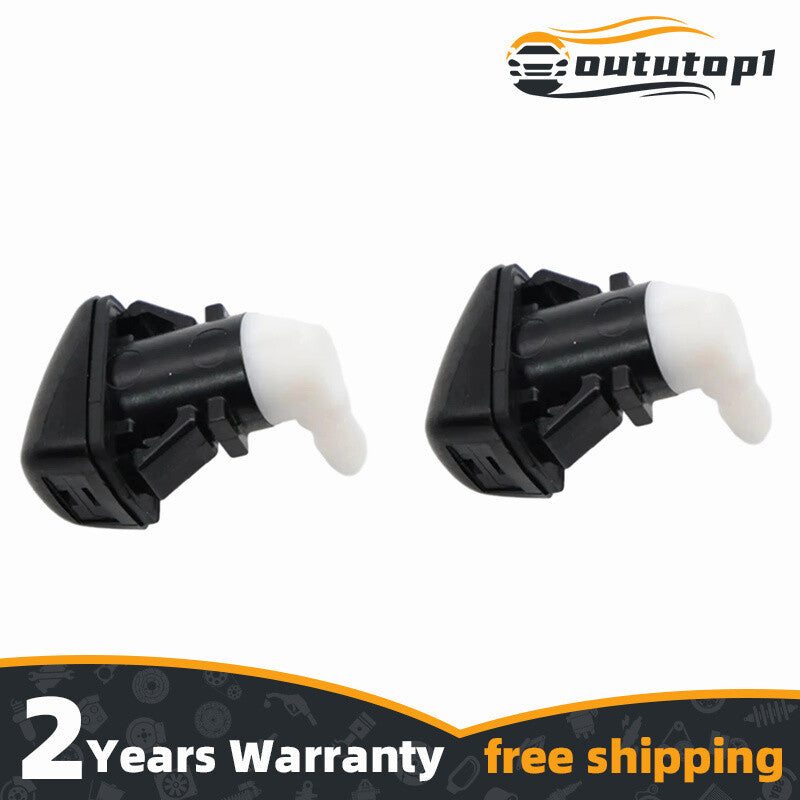 2 Pcs Windshield Washer Nozzle for Jeep Cherokee 14-17 68102968AA 68102968AB Q
