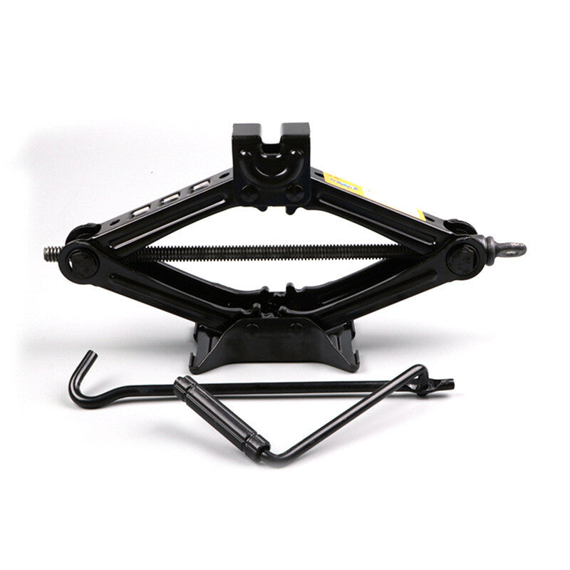 1.5 Ton Tonne Scissor Wind Up Jack Lift Wind Up Car Van Crank Speed Handle Black