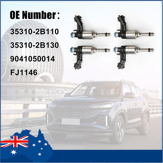 4PCS Fuel Injector 35310-2B130 For 2012-2017 for Kia Rio Soul 17-18 for Kia Forte5 1.6L