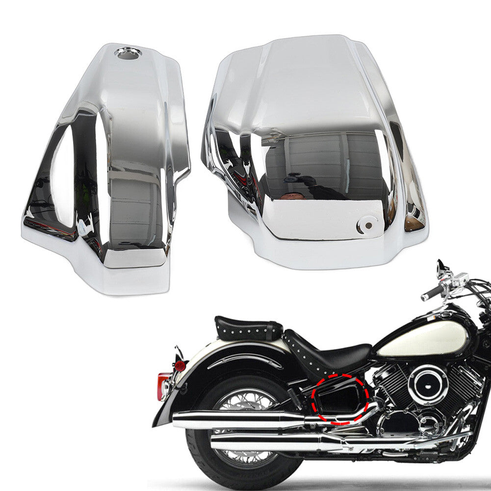 for Yamaha Dragstar Vstar XVS1100 Custom 99-11 Battery Side Cover Fairing Chrome
