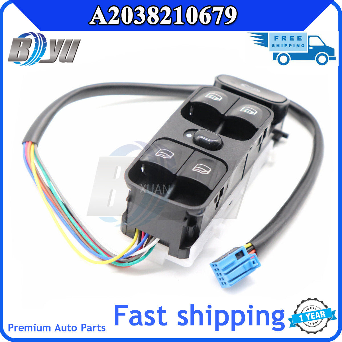 A2038210679 Front left power window switch for C230 C-CLASS C320- v