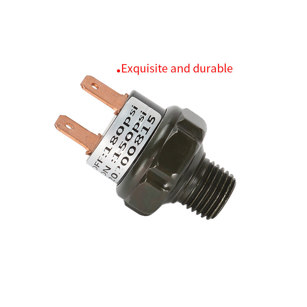 150-180PSI pneumatic switch oil tank mounting thread 1/4 inch NPT 12V/24V suitable for train horns.