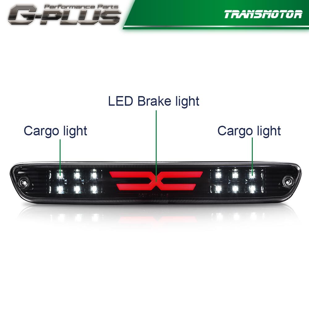 Suitable for 2004-2012 Colorado for Canyon black/clear LED pole 3rd brake light/cargo light