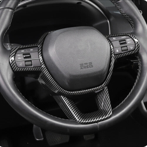 Steering Wheel Trim 2pcs ABS Carbon Fiber for Honda Accord 2023