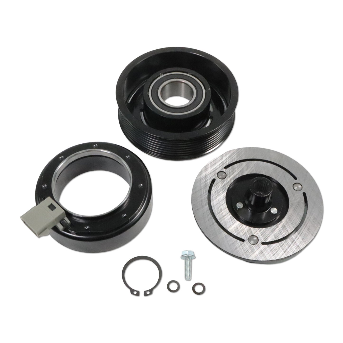 AC Compressor Clutch Kit Pulley Coil for Dodge for Ram 2500 3500 2006-2009 5.9L 6.7L