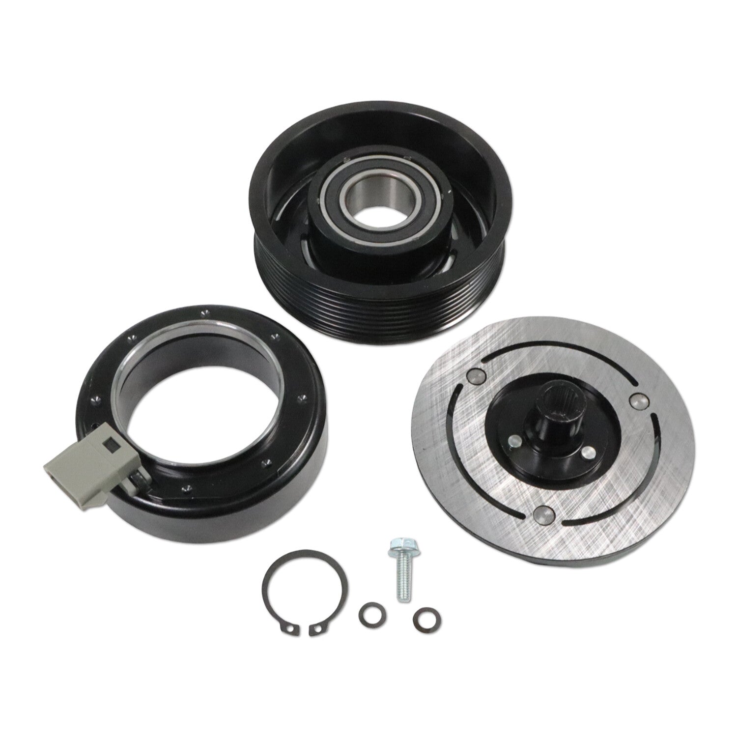 AC Compressor Clutch Kit Pulley Coil for Dodge for Ram 2500 3500 2006-2009 5.9L 6.7L