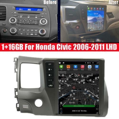 Android 10.1 9.7 Car Radio Stereo Player GPS Wifi FM for Honda for Civic 2006-2011
