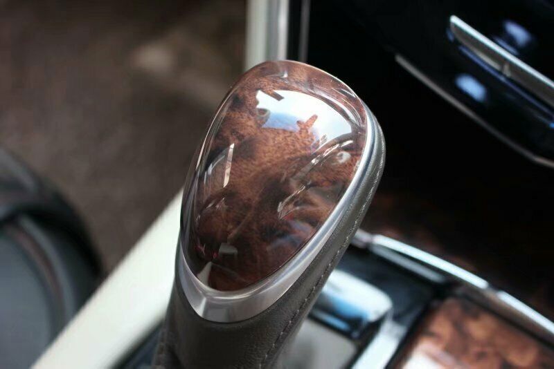 for Cadillac XTS 2013-17 Agate Wood Grain Console Gear Shift Knob Cover Trim 1P