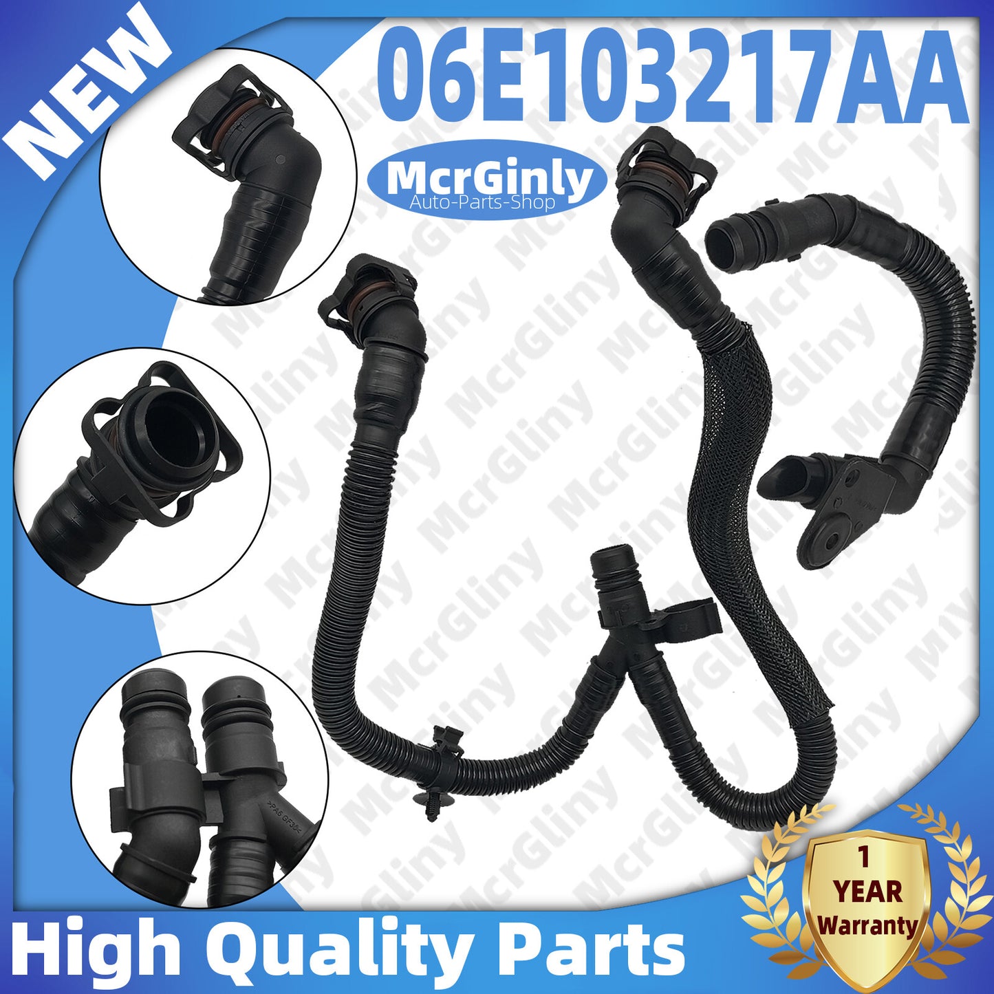 Suitable for Audi A4, A5, A6, Q5 3.2 crankcase vent hose #06E103217AA CALA CALB- n