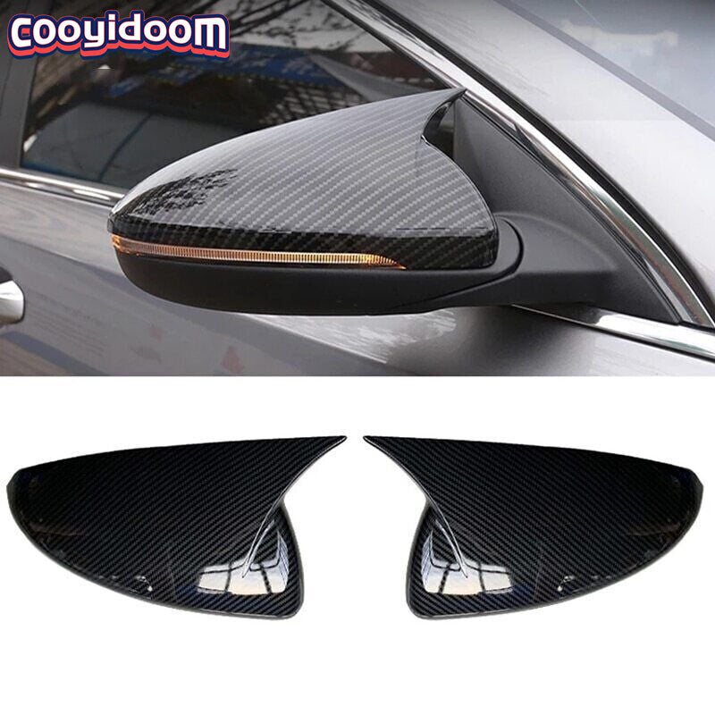 for KIA K3 Forte 2019-2022 Carbon Fiber Horn Side Rear View Mirror Cover Trim