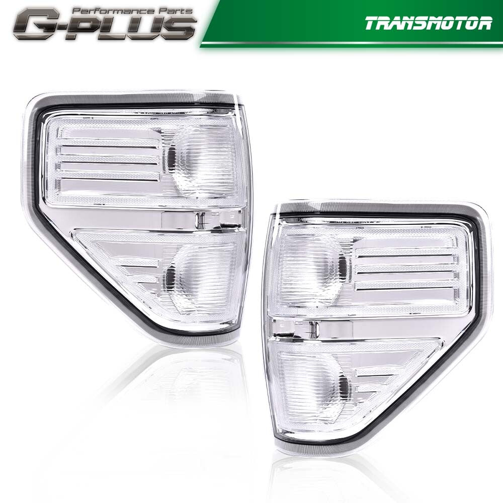 Fits 2009 - 2014 for Pickup for CHRome/Clear Rear Tail Light Brake Light - v