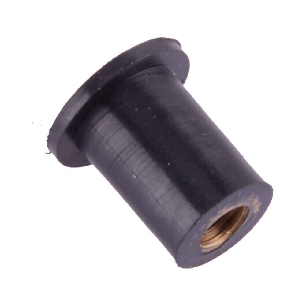 6pcs/set M5 Rubber Windshield Windscreen Fairing Well Nuts Fits for Yamaha Black n